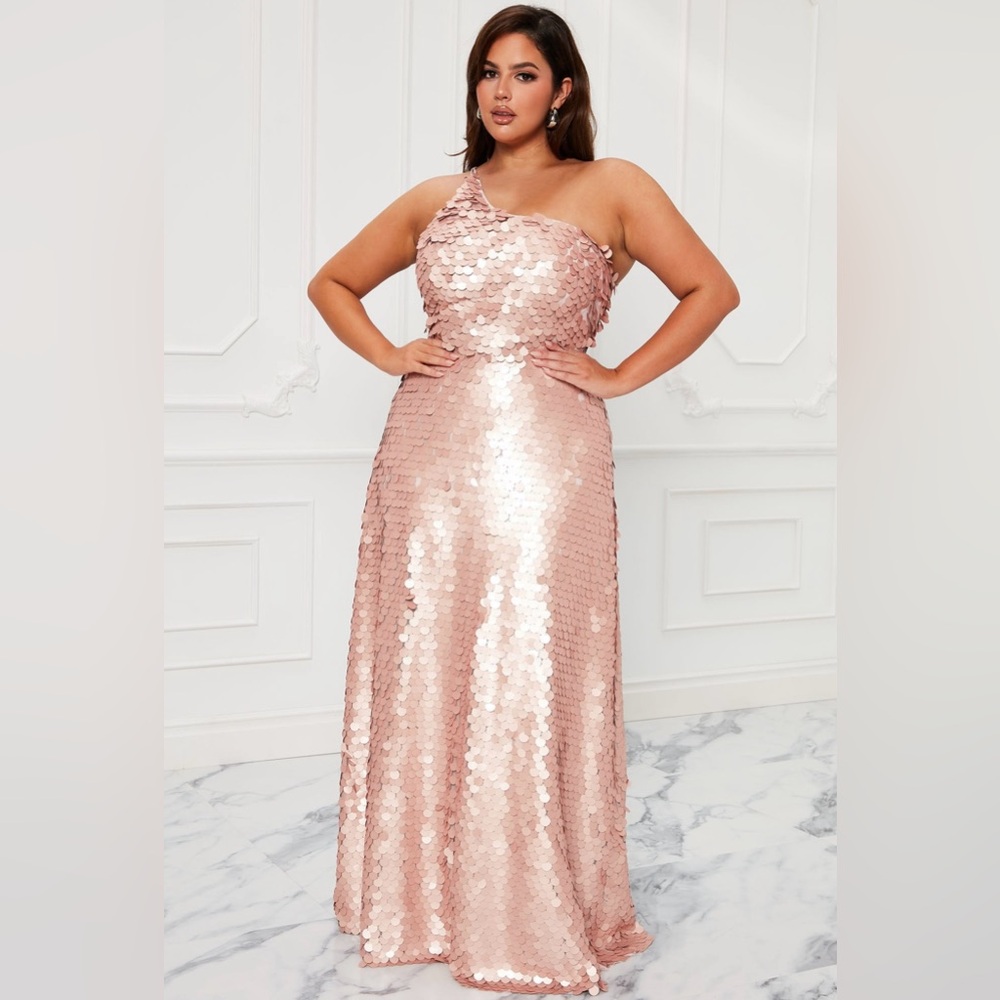Fashion Nova Sequin Mauve Dress
